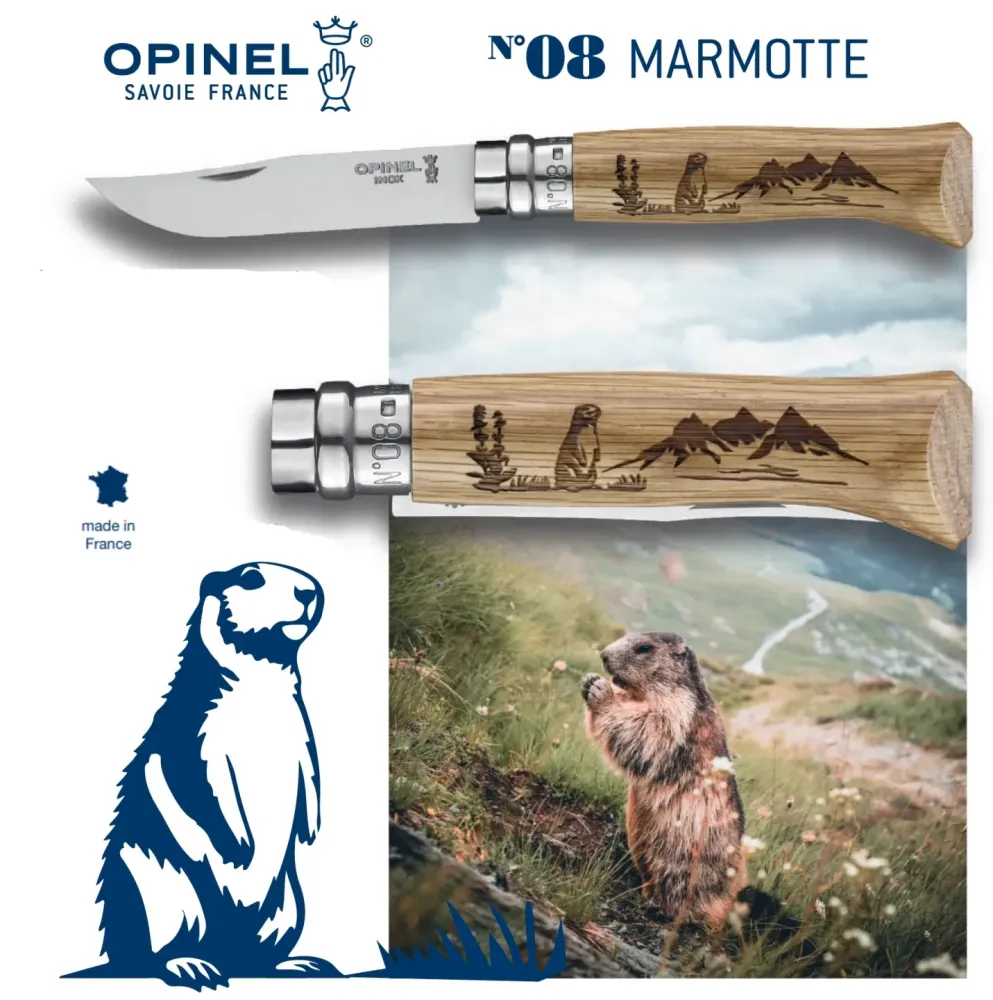 OPINEL > Couteau de poche gravé Animalia
