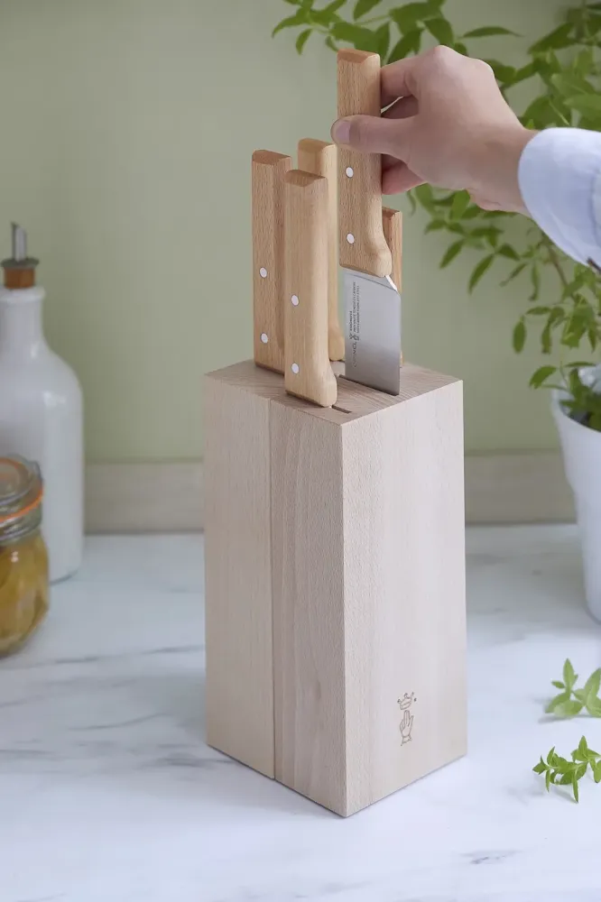 OPINEL > Bloc bois 5 couteaux de cuisine